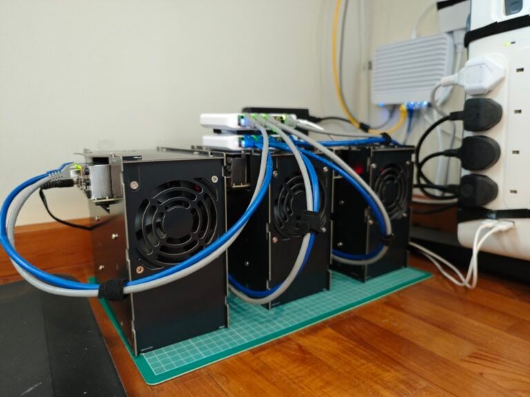 Under the table cluster for AI Experiments and Supercomputers